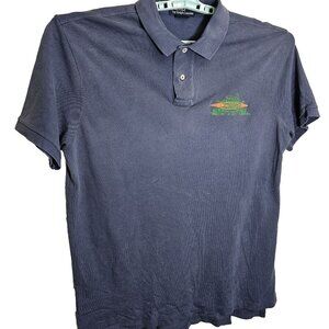 Vintage Polo Ralph Lauren Athletic Canoeing Embroidered Polo Shirt XL Blue